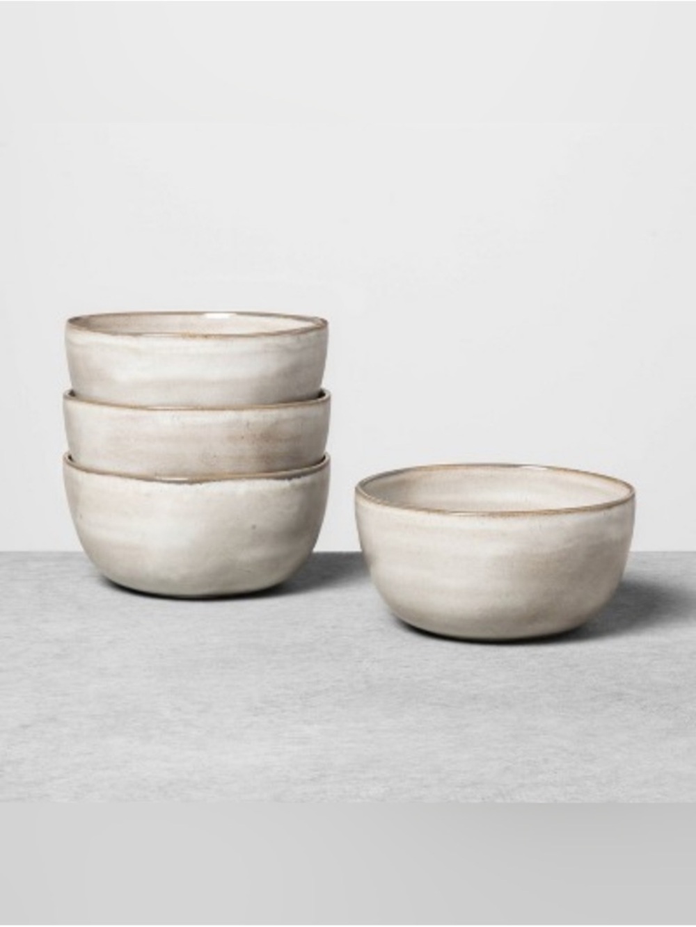 Hearth & Hand W/ Magnolia 4pk 22oz Stoneware Reactive Glaze Cereal Bowl Set NEW